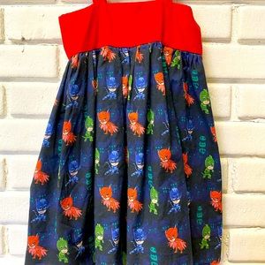 4T PJ Mask dress Handmade.